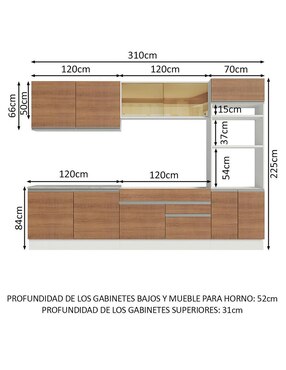 Cocina integral Madesa Glamy