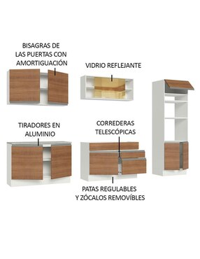 Cocina integral Madesa Glamy