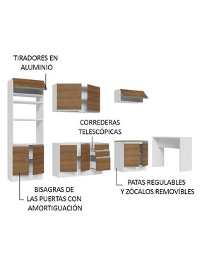 Cocina integral Madesa Glamy