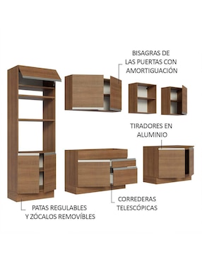Cocina integral Madesa Glamy