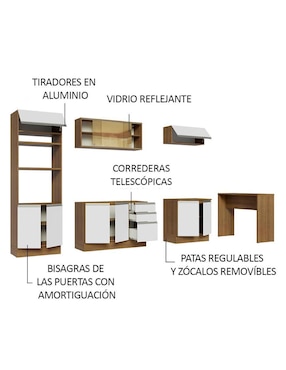 Cocina integral Madesa Glamy