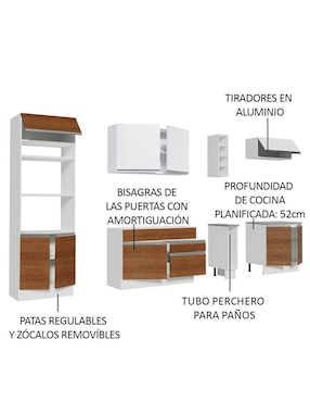 Cocina integral Madesa Vicenza Glamy