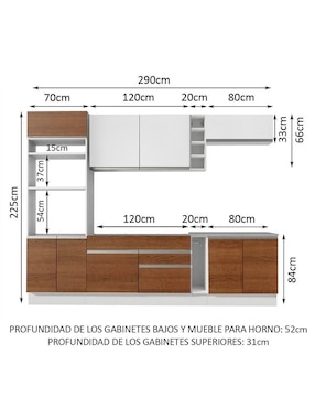 Cocina integral Madesa Vicenza Glamy