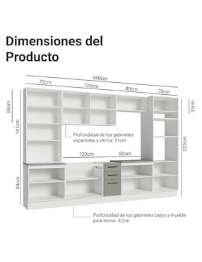 Cocina integral Madesa Ágata