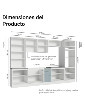 Cocina integral Madesa Lux