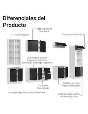 Cocina integral Madesa Lux