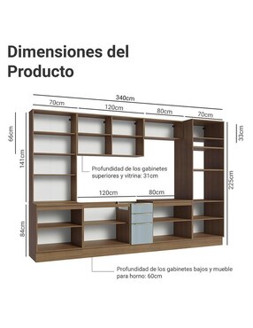 Cocina integral Madesa Lux