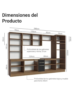Cocina integral Madesa Lux