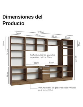 Cocina integral Madesa Glamy
