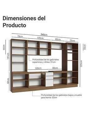 Cocina integral Madesa Glamy