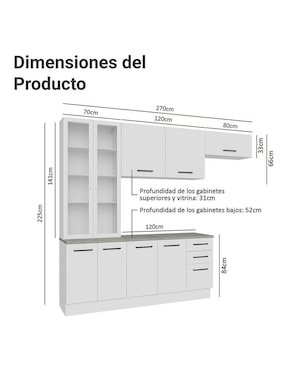Cocina integral Madesa Ágata