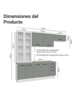 Cocina integral Madesa Ágata
