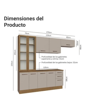 Cocina integral Madesa Ágata