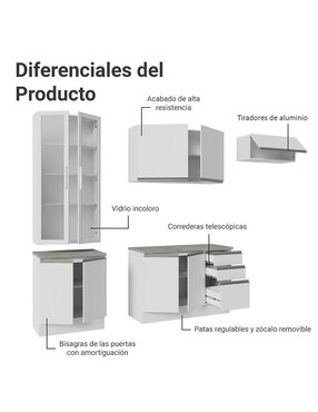 Cocina integral Madesa Glamy