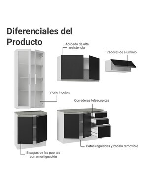 Cocina integral Madesa Glamy