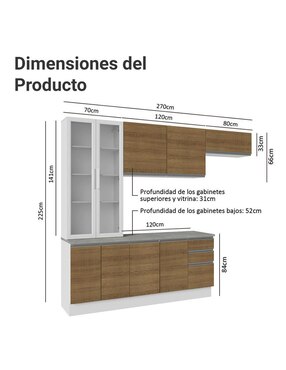Cocina integral Madesa Glamy