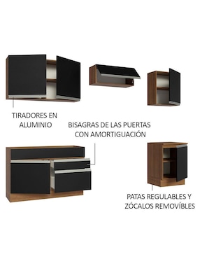 Cocina integral Madesa Glamy