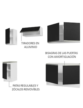 Cocina integral Madesa Glamy