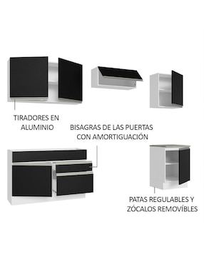 Cocina integral Madesa Glamy