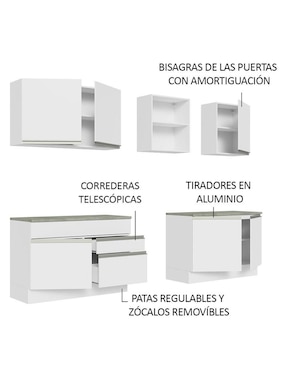Cocina integral Madesa Glamy