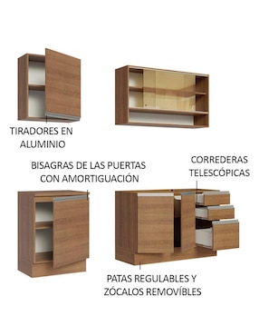 Cocina integral Madesa Glamy
