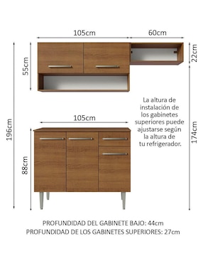 Cocina integral Madesa Emilly Play