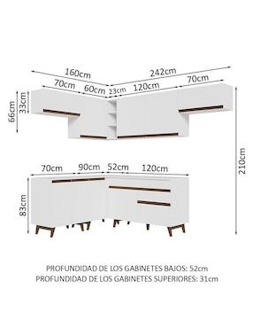 Cocina integral Madesa Reims