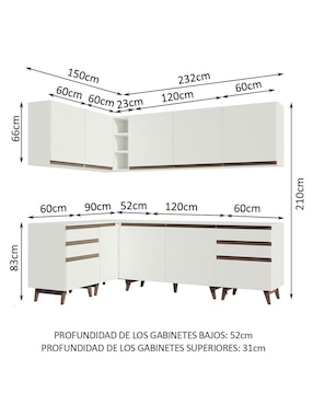 Cocina integral Madesa Reims