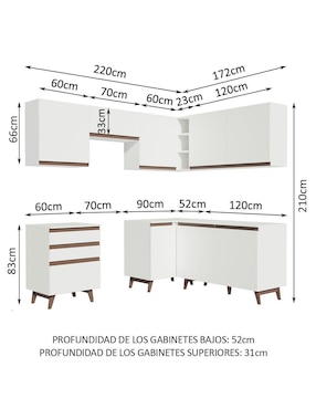 Cocina integral Madesa Reims