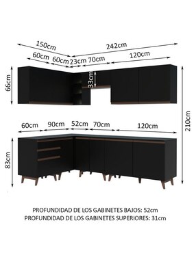 Cocina integral Madesa Reims