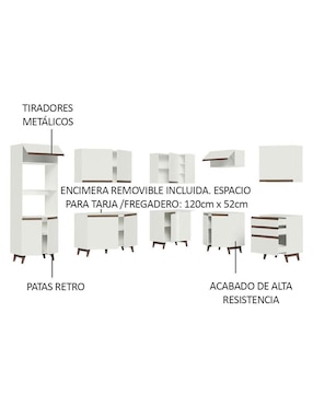 Cocina integral Madesa Reims