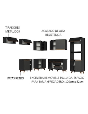 Cocina integral Madesa Reims