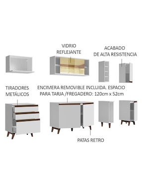 Cocina integral Madesa Reims