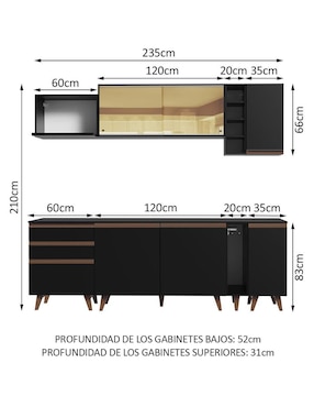 Cocina integral Madesa Reims