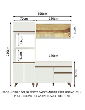 Cocina integral Madesa Reims