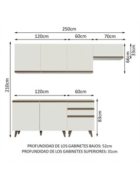 Cocina integral Madesa Reims