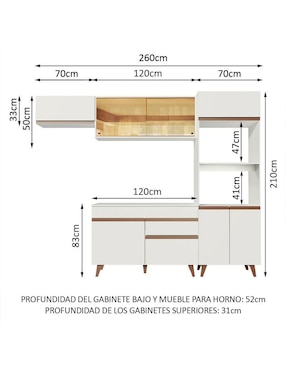 Cocina integral Madesa Reims