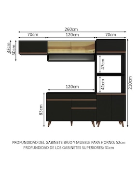Cocina integral Madesa Reims