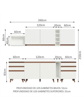Cocina integral Madesa Reims