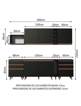 Cocina integral Madesa Reims