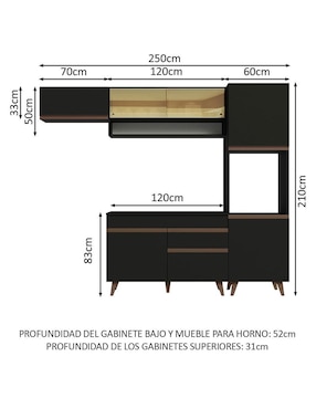 Cocina integral Madesa Reims