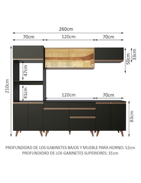 Cocina integral Madesa Reims