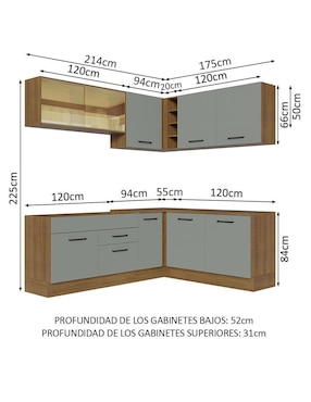 Cocina integral Madesa Ágata