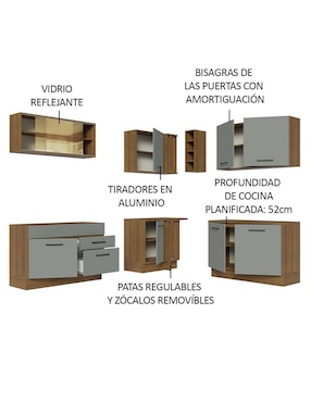 Cocina integral Madesa Ágata