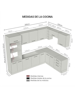 Cocina integral Madesa Ágata