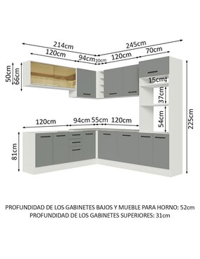Cocina integral Madesa Ágata