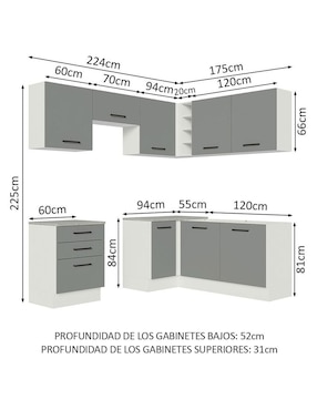 Cocina integral Madesa Ágata