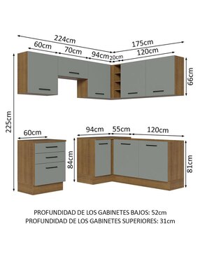 Cocina integral Madesa Ágata
