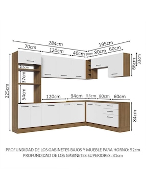 Cocina integral Madesa Ágata