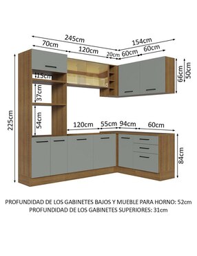 Cocina integral Madesa Ágata